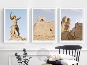 风景装饰画 简约无框画，打造自然艺术沙发背景墙